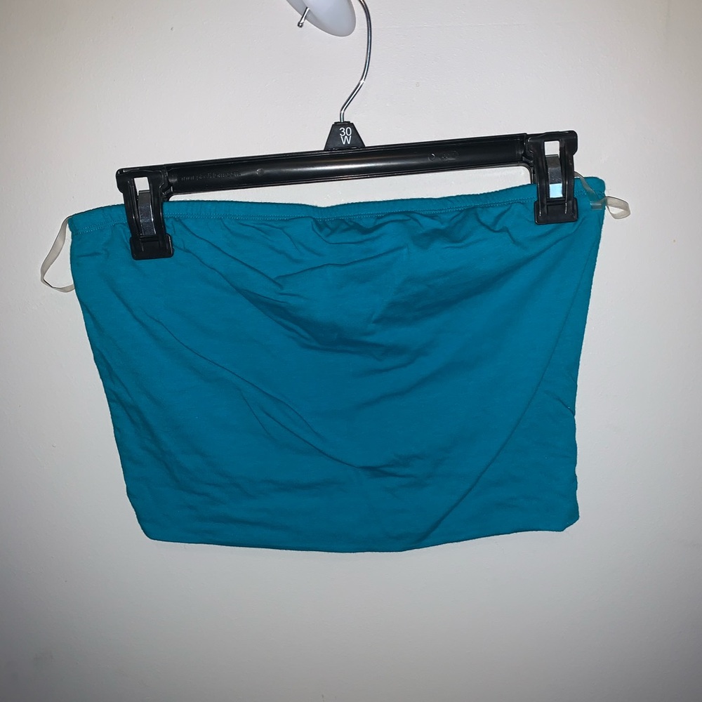 Blue teal tube top